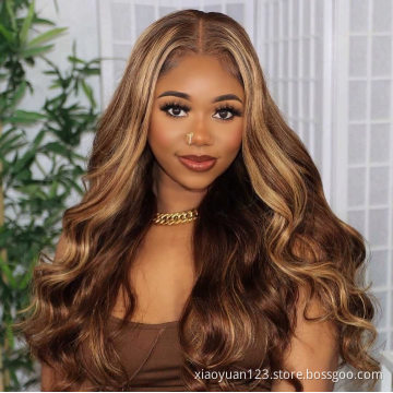Mayqueen Wholesale Wigs 100% Human Hair Vendors Ombre Body Wave Brazilian Human Hair HD Lace Front Wigs For Black Women